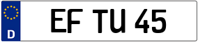 Truck License Plate